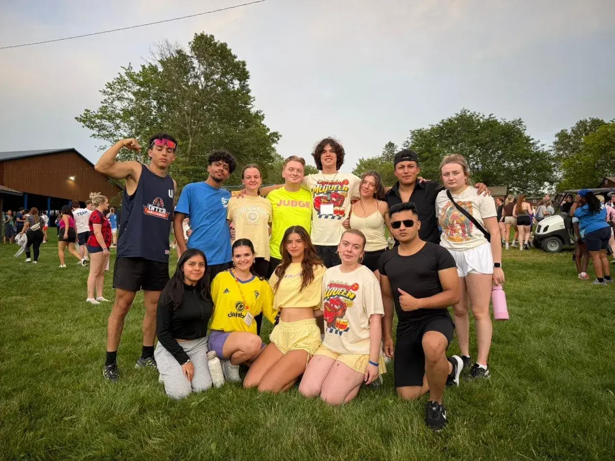 Group of Xpath camp counsellors at a U.S. summer camp